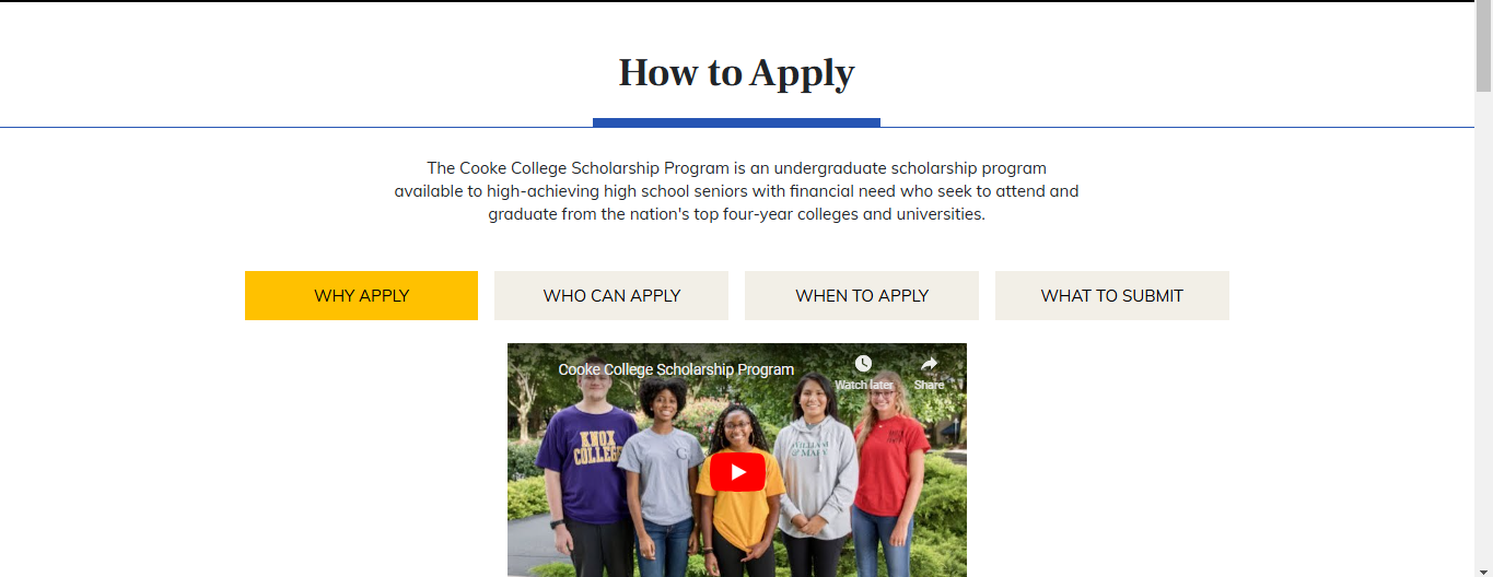 apply jack kent cooke scholarship foundation