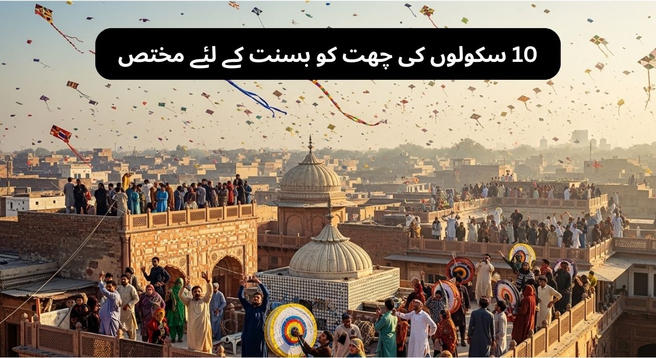 Punjab Government Allocates Rooftops of 10 Schools in Lahore for Basant 2026