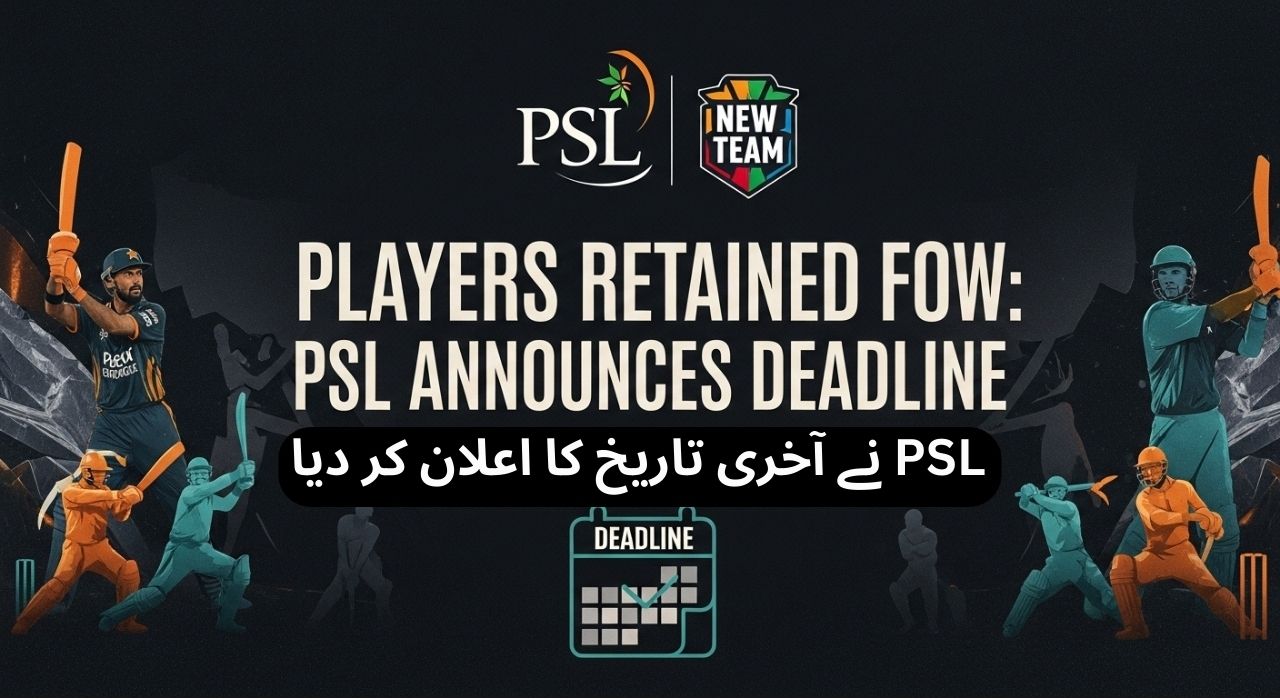 Players Retained for New Team: PSL Announces Deadline