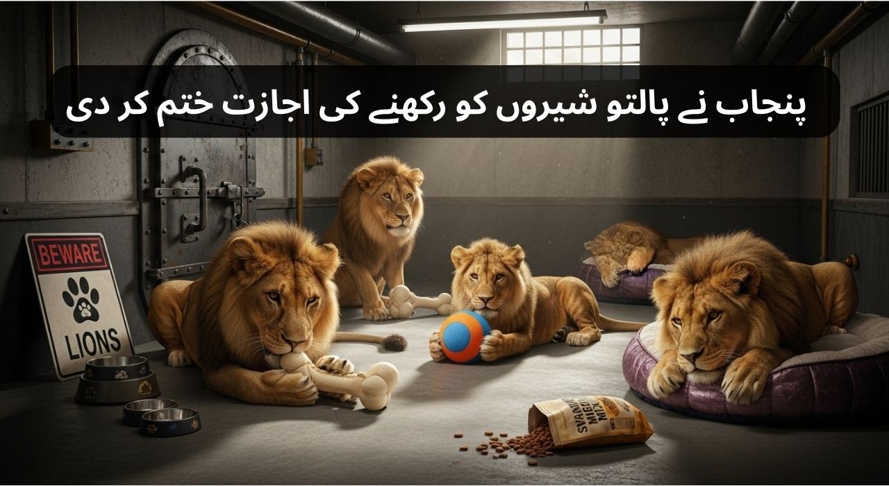 پنجاب نے پالتو شیروں کو رکھنے کی اجازت ختم کر دی