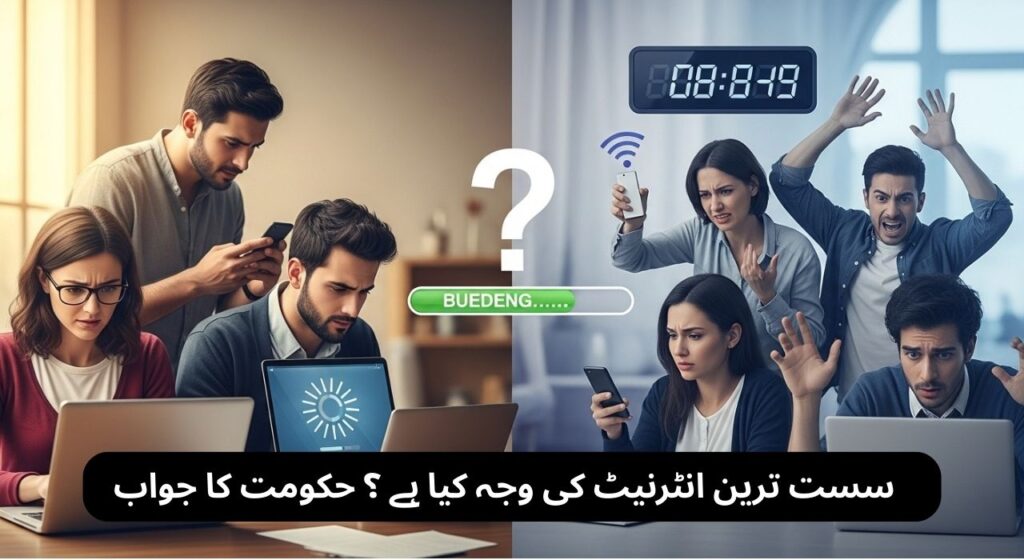 سست ترین انٹرنیٹ کی وجہ کیا ہے ؟ حکومت کا جواب